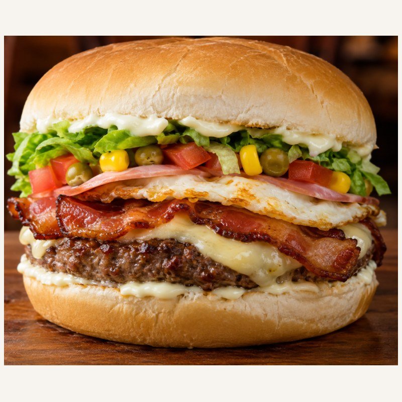 Xis carne com bacon