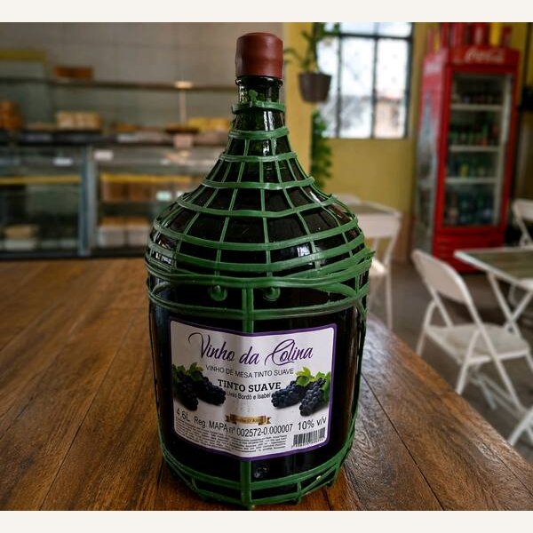 Garrafão de vinho tinto suave 4,5 L